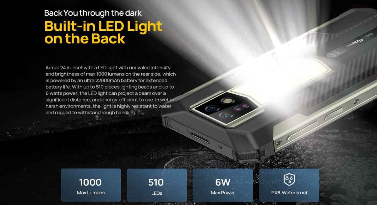 Ulefone Armor 24 Pro rugged smartphone 12GB Ram / 256GB ROM