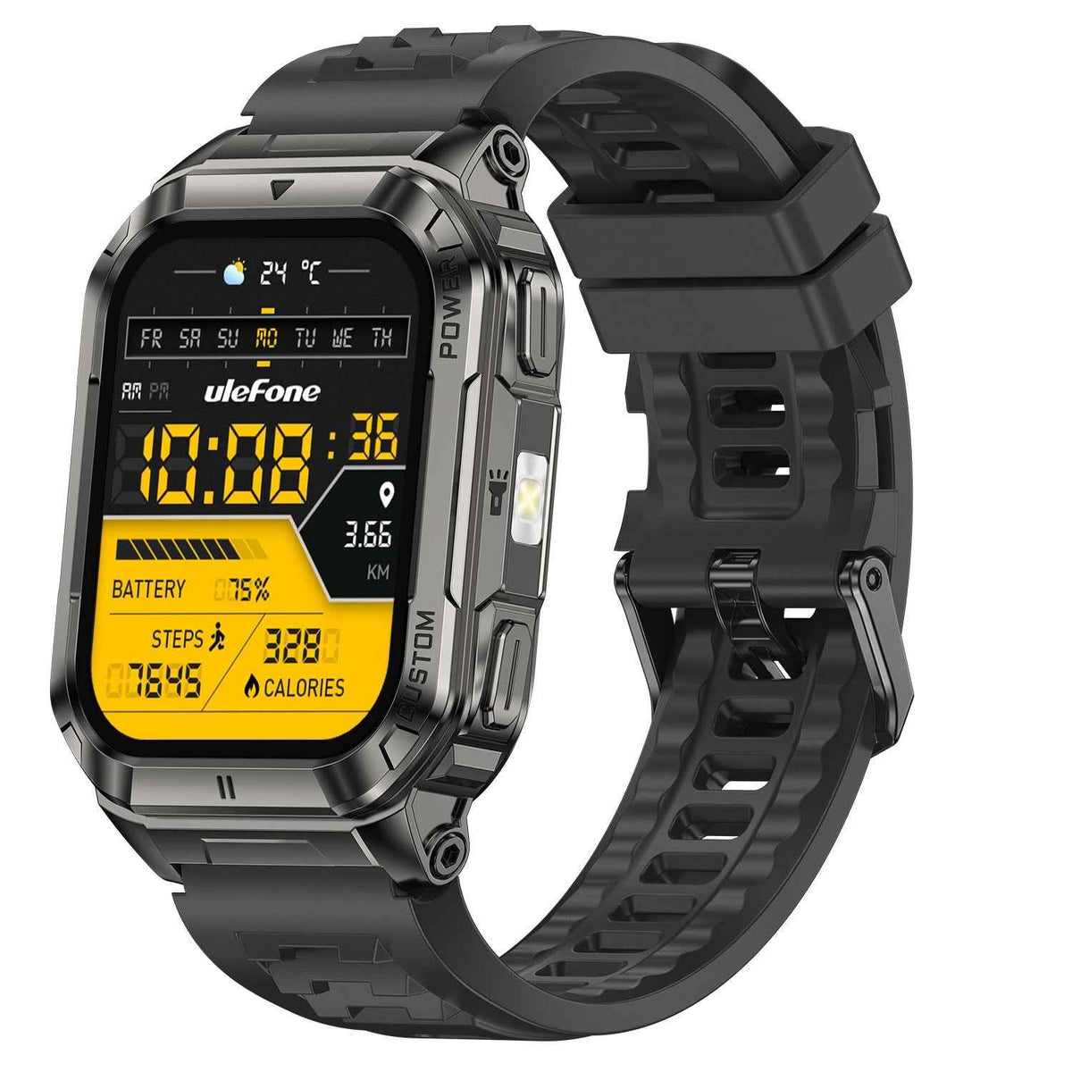 Ulefone Armor Watch Ultra – robuuste smartwatch met AMOLED-scherm en GPS