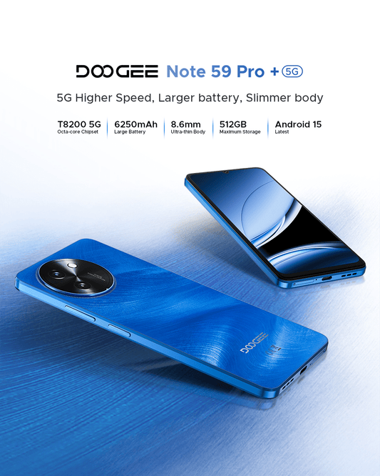 DOOGEE Note 59+ Pro: De ideale smartphone voor dagelijks gebruik. - Patriam BV