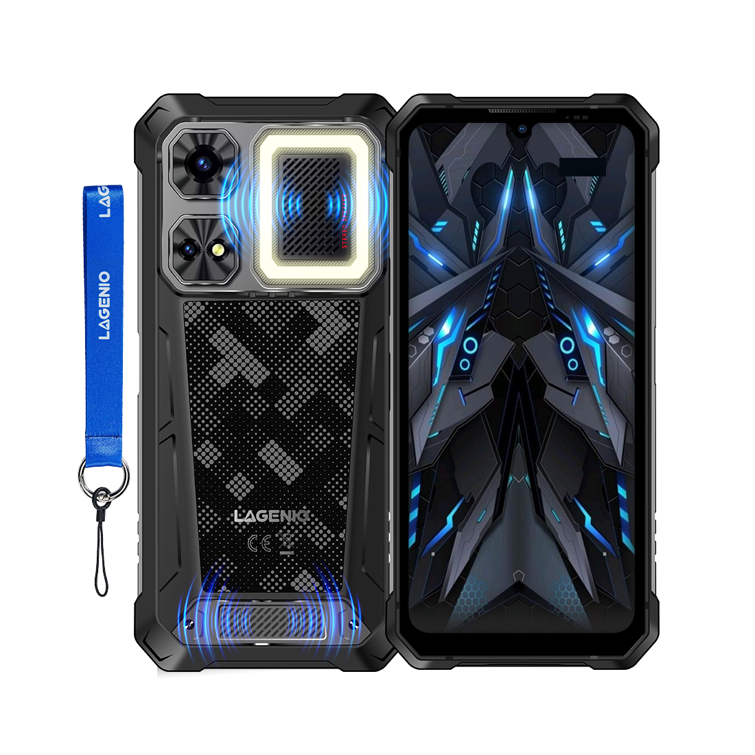 Lagenio Rhino 1 pro 24GB / 256GB, Black