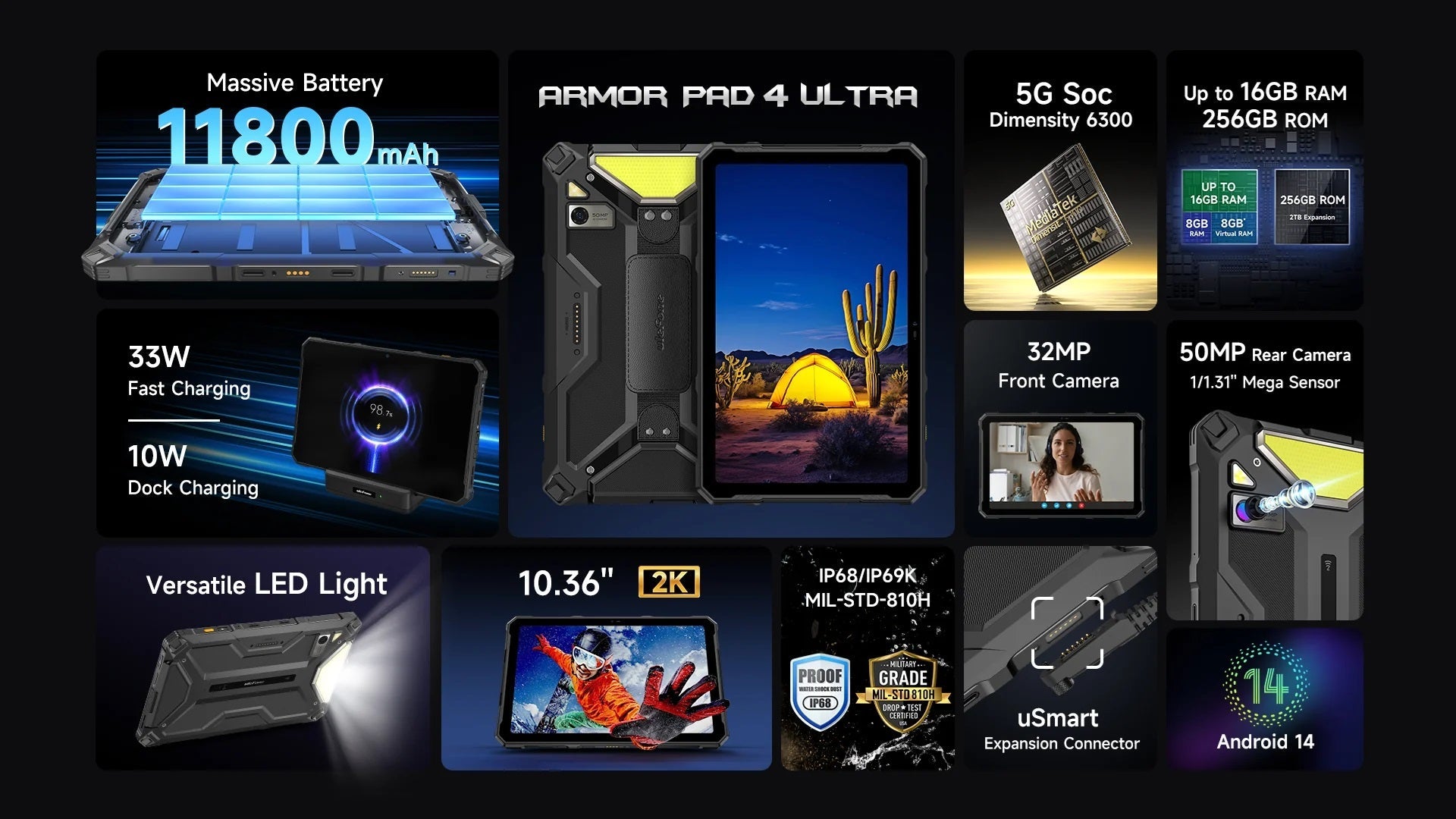 Ulefone Armor Pad 4 Ultra Thermal WiFi+5G 8GB/256GB - Patriam BV